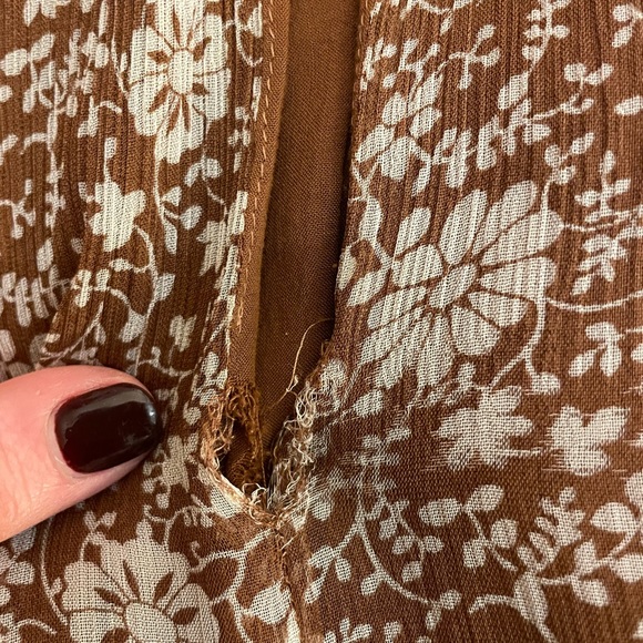 Sezane Olivia Dress, printed floral moka (no longer available!), size 36 (US 4) - Picture 5 of 7